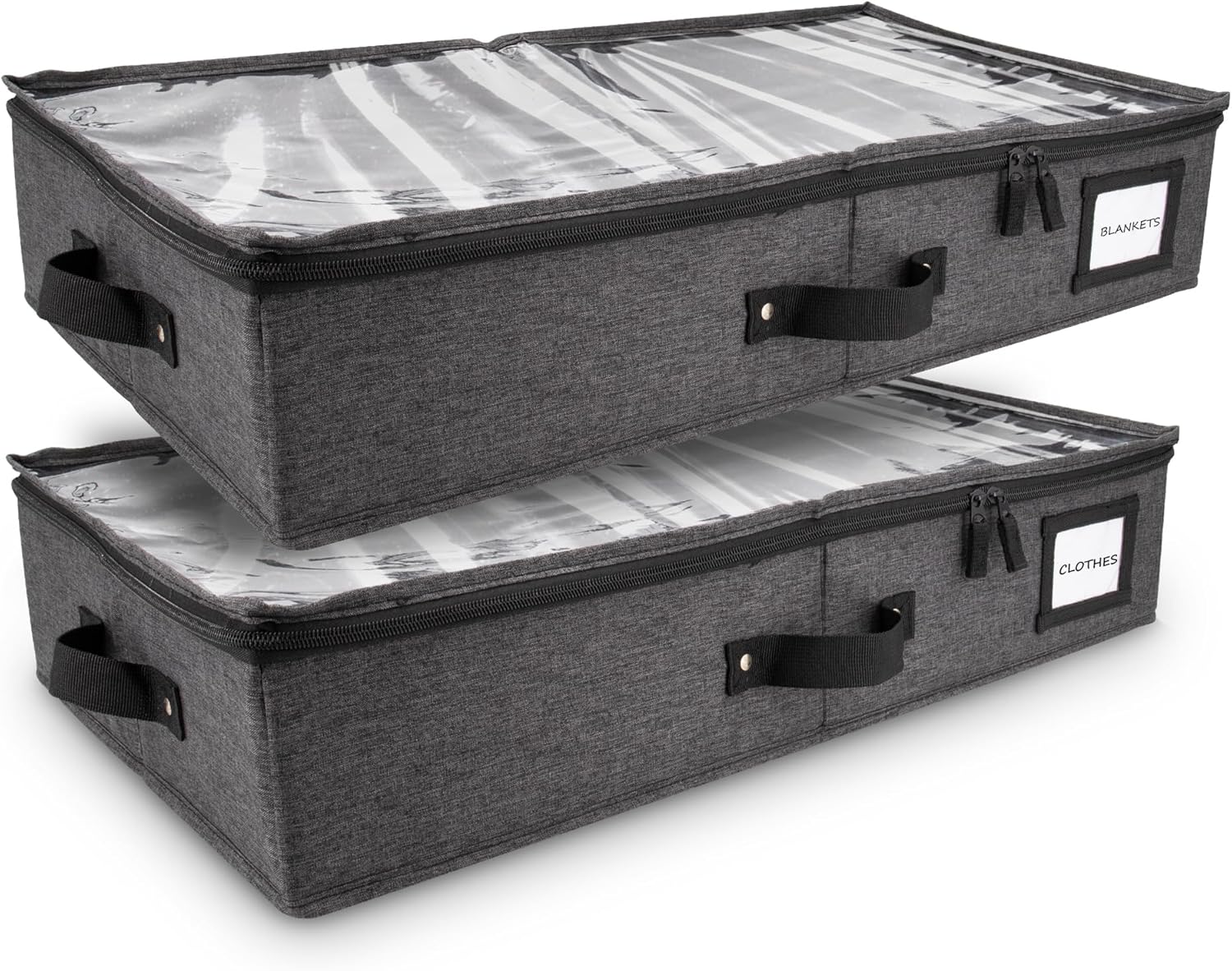 HOMELUX THEORY 2pc Under Bed Storage Containers, Bedroom Under the Bed Drawer Storage Organizer