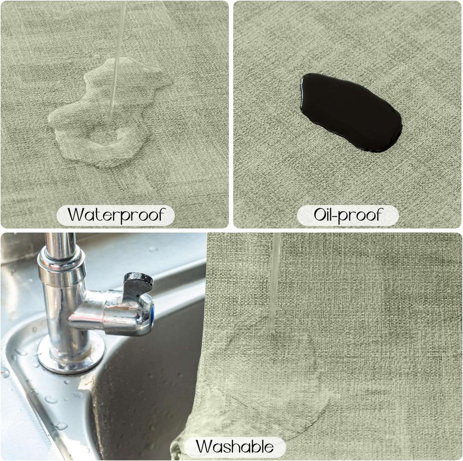 Romanstile Reversible Vinyl Placemats Set of 8, Faux Leather 100% Waterproof Oil-Proof Wipeable