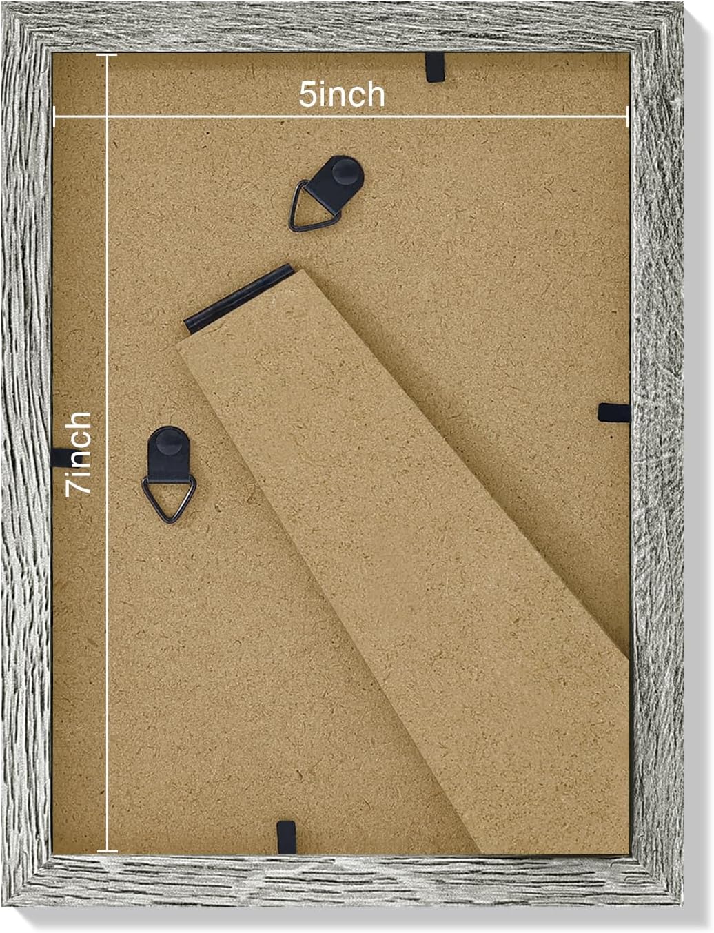 Vittanly 5x7 Picture Frames Set of 9, Shatter Resistant Plexiglass, Display 4x6 Pictures with Mat