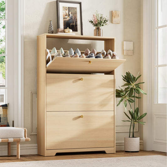 Nicetree Shoe Storage Cabinet, Slim Shoe Cabinet, Hidden Shoe Rack Cabinet, Shoe Storage Cabinet