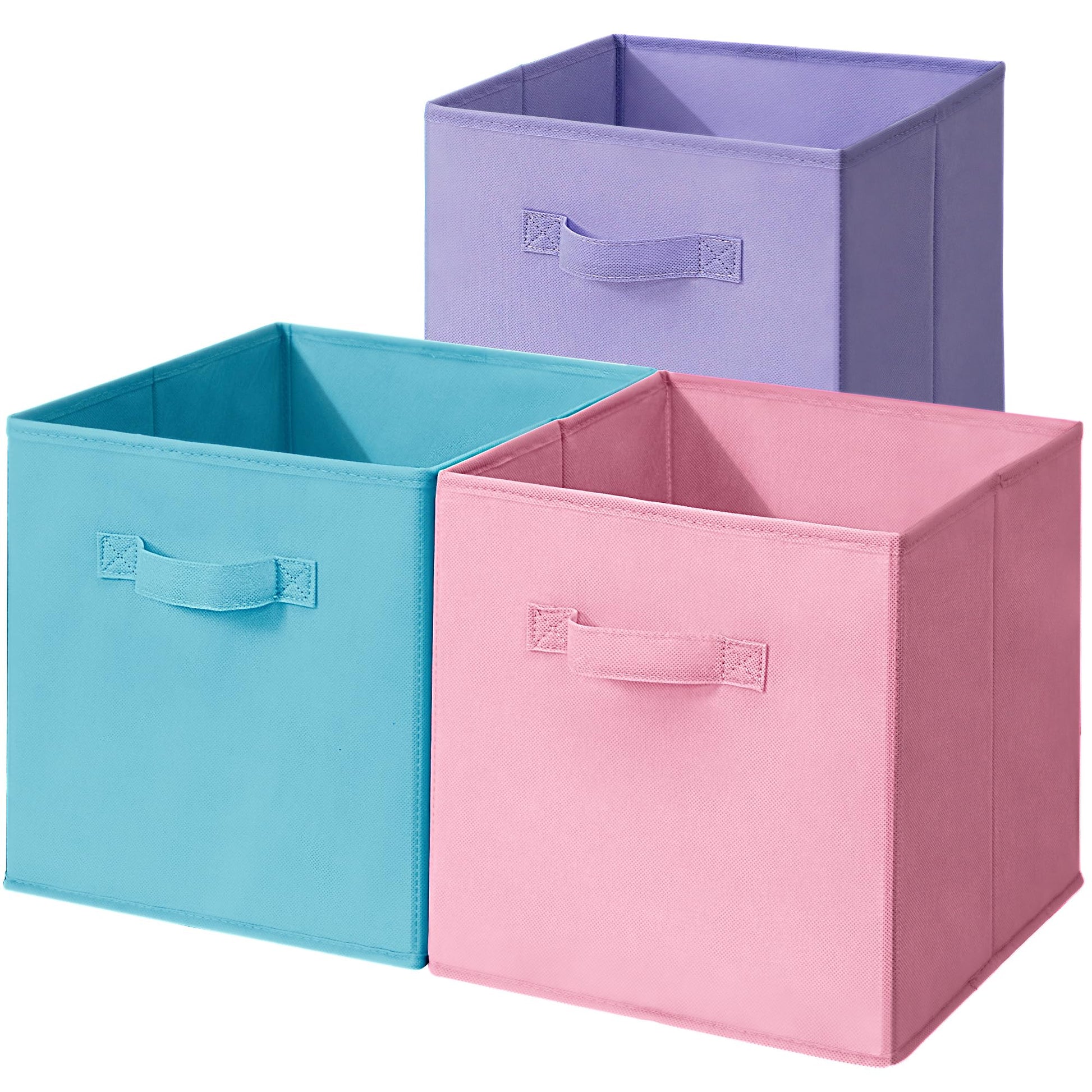 STORAGEIDEAS 11x11 Inch Storage Bins Cubes, Fabric Foldable Storage Box, Collapsible Closet