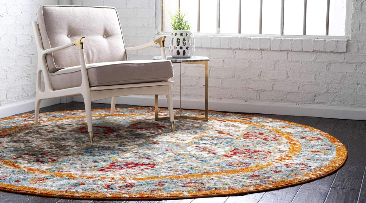 Unique Loom Rosso Collection Vintage, Traditional, Bohemian, Geometric, Distressed, Southwestern