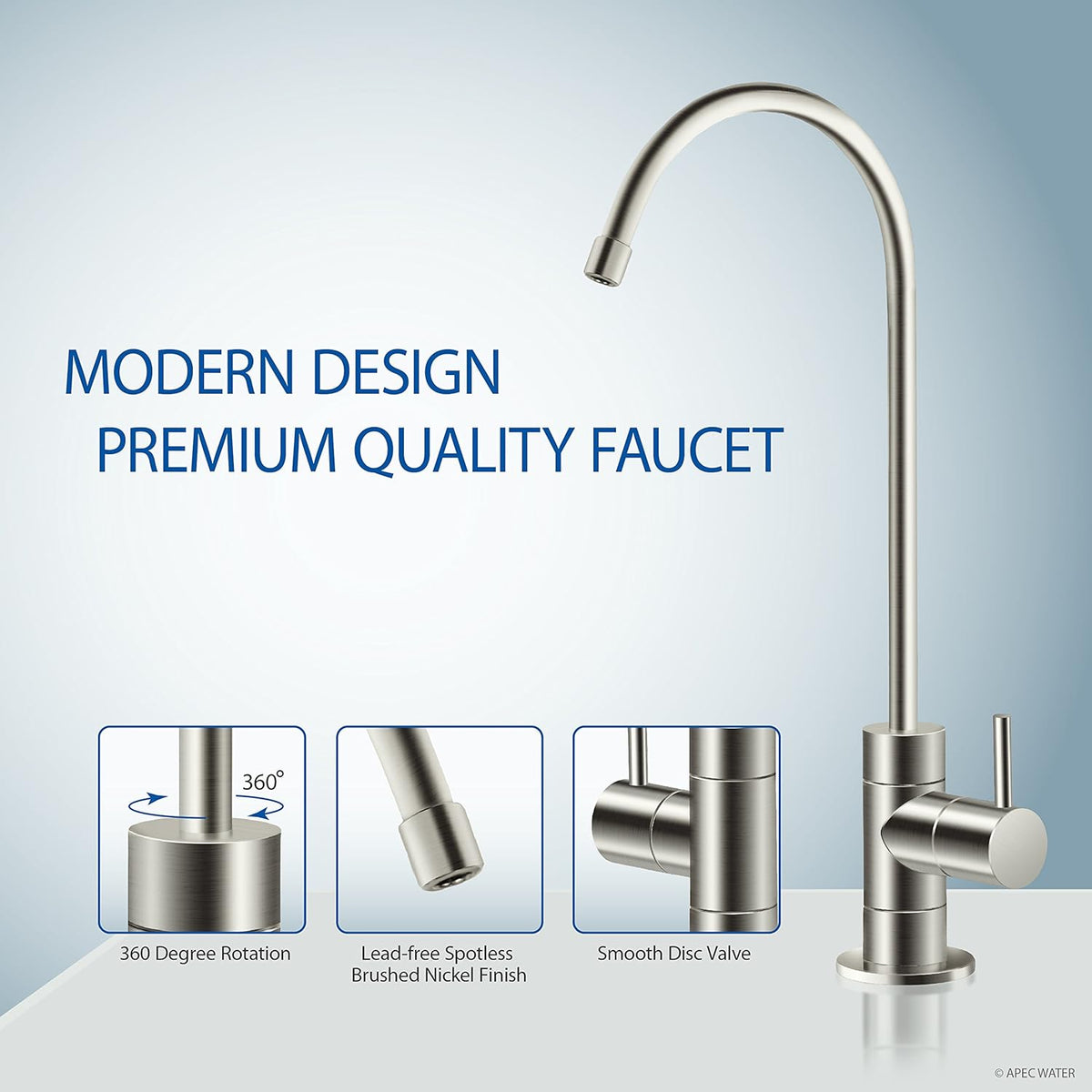APEC Water Systems ROES-100 Essence Series Top Tier 5-Stage Certified Ultra Safe Reverse Osmosis