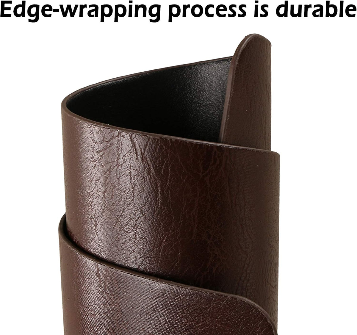 Faux Leather Placemats, Set of 8 PU Table Mats, Easy to Clean, Heat & Stain Resistant for Office