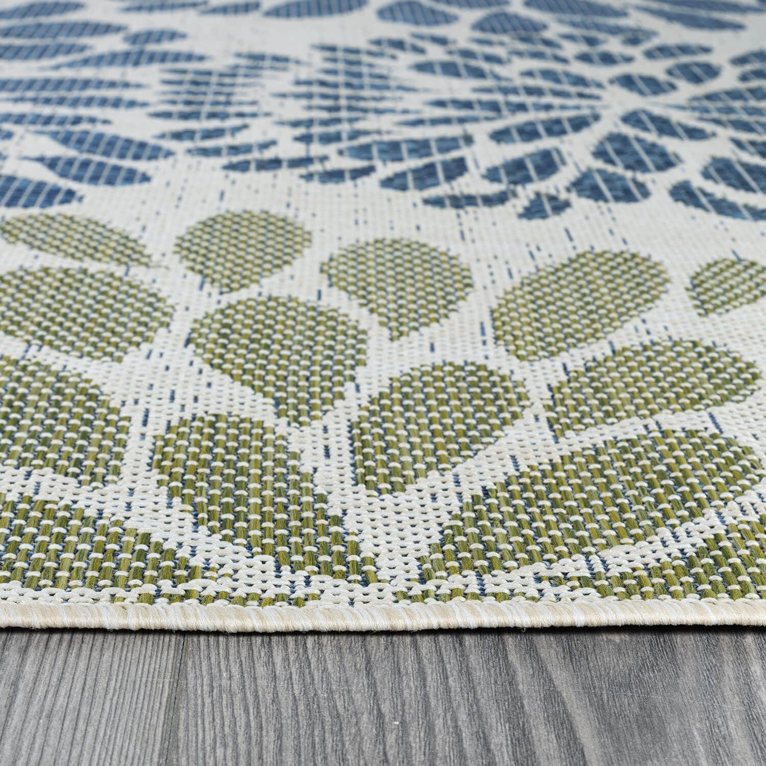 Beverly Rug Outdoor Rug 10x14 Modern Exotic Tropical Leaf Area Rugs for Indoor and Outdoor Patio