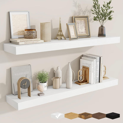 fuqing Floating Shelves for Wall, Bathroom Shelf Wall Mounted for Storage, Shelves with Invisible