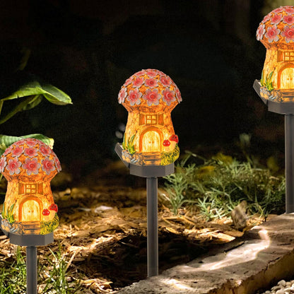 Dazzle Bright Solar Mushroom Lights Fairy Garden Lights for Home Decor Outdoor Decorative Stakes