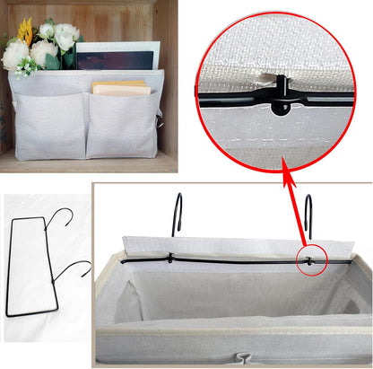 Bedside Caddy Organizer & Bedside Storage Basket Multi-Function Organizer for Bunk, Hospital Beds