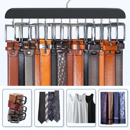 Belt Hanger for Closet Max 42 Belts, Belt Organizer Closet Accessories
