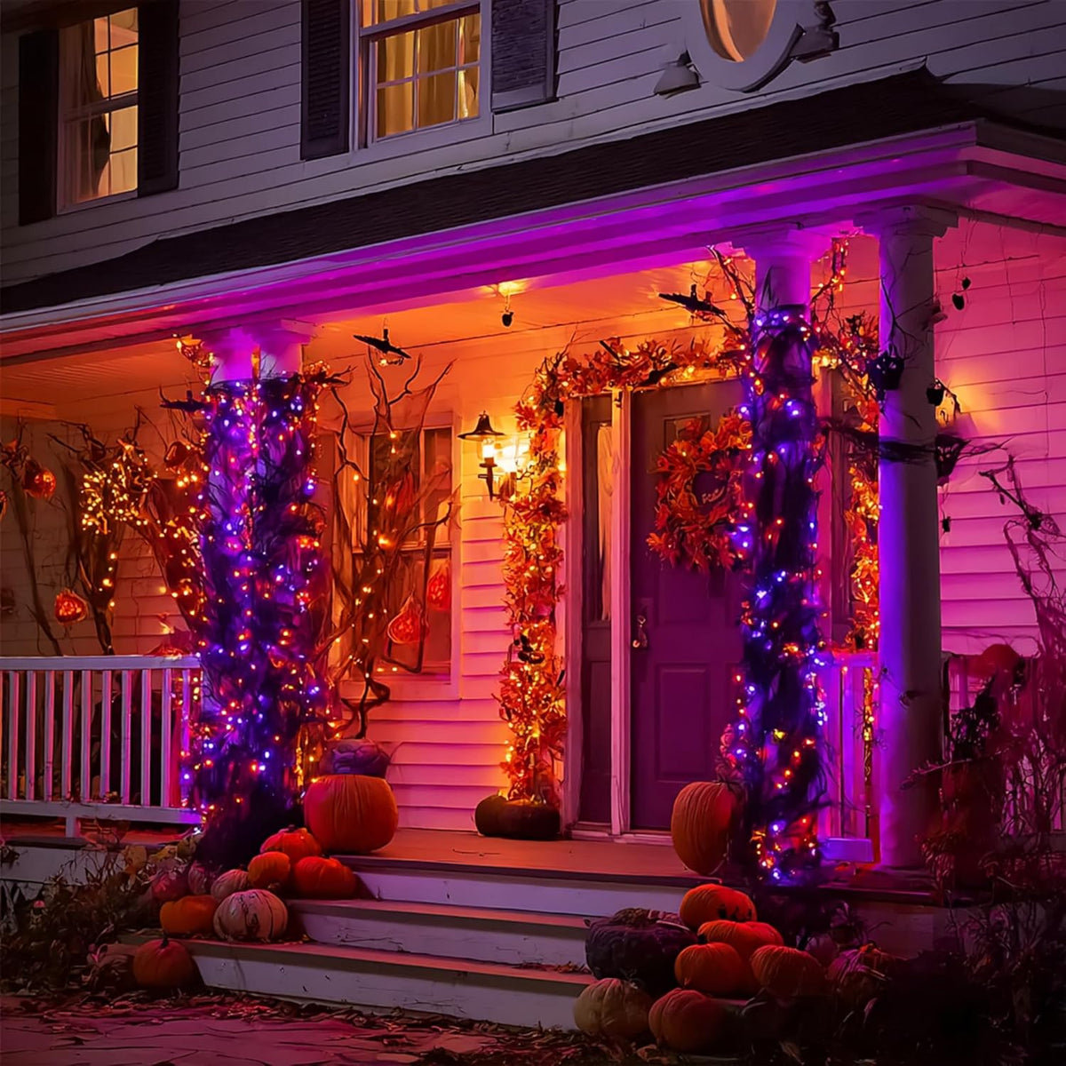 Dazzle Bright Outdoor Halloween String Lights, 1000 LED 328 FT Plug in Fairy Light with Remote