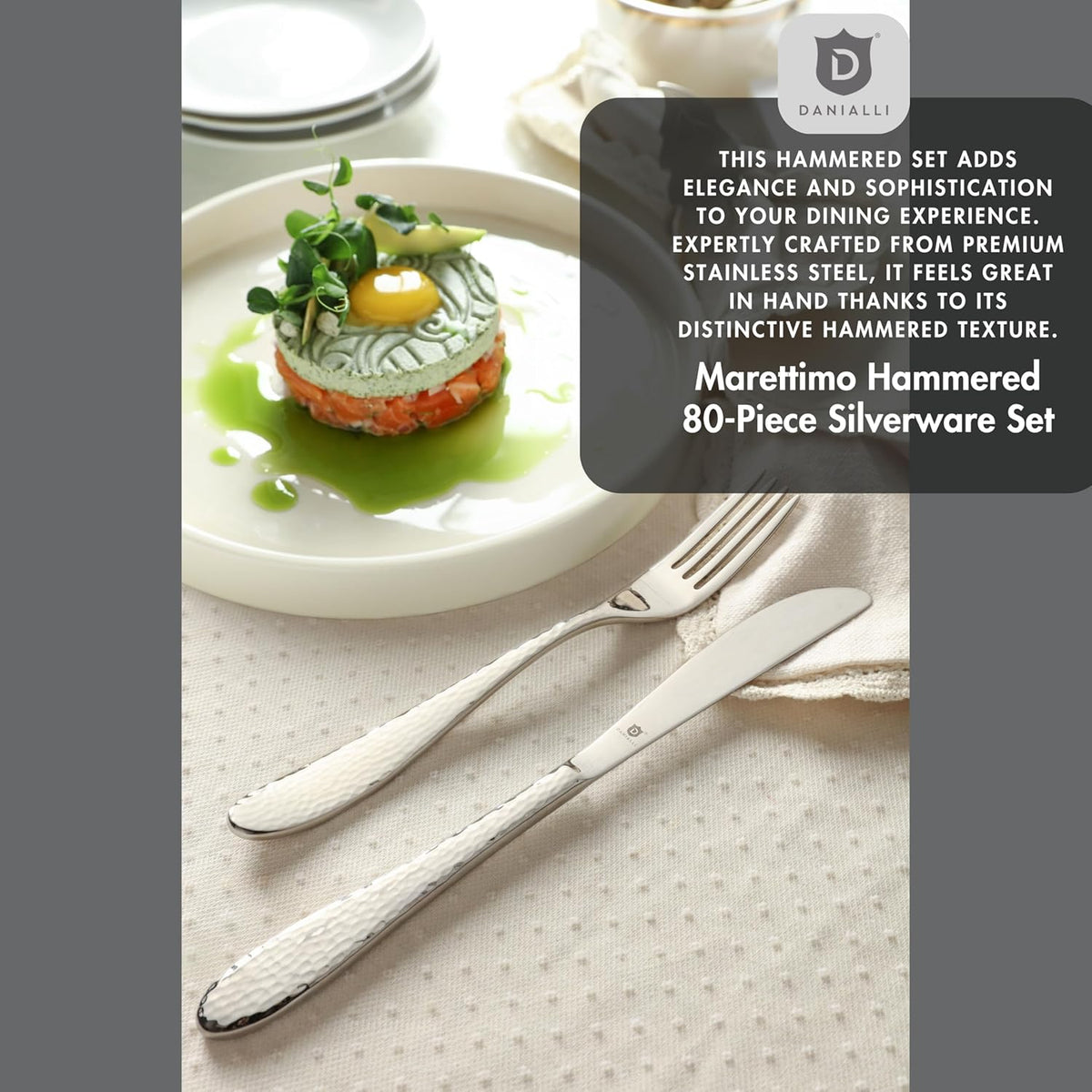 Silverware Set for 16 | 18/10 Stainless Steel Flatware Set | Mirror Finish, Heavy-Duty, Dishwasher