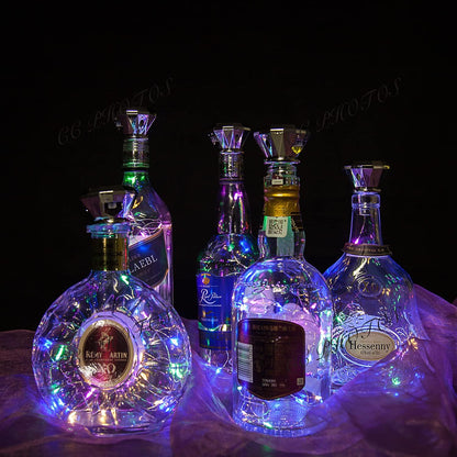 Solar Wine Bottle Lights Outdoor, Cork Lights for Wine Bottles Waterproof, Fairy Lights Solar for