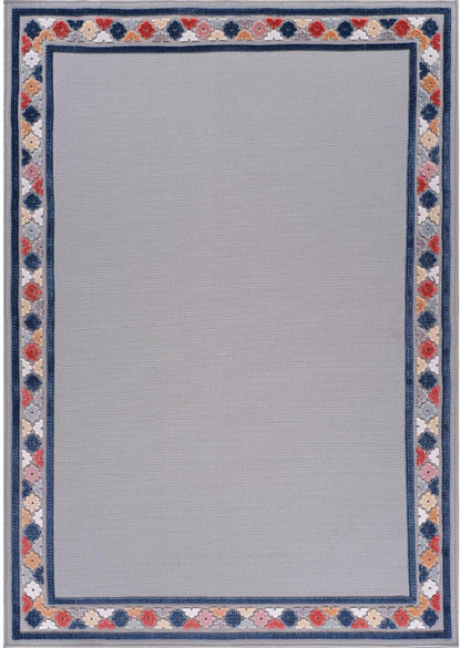 Beverly Rug Outdoor Rug 10x14 Modern Bordered Large Area Rugs for Indoor and Outdoor Patio Easy to
