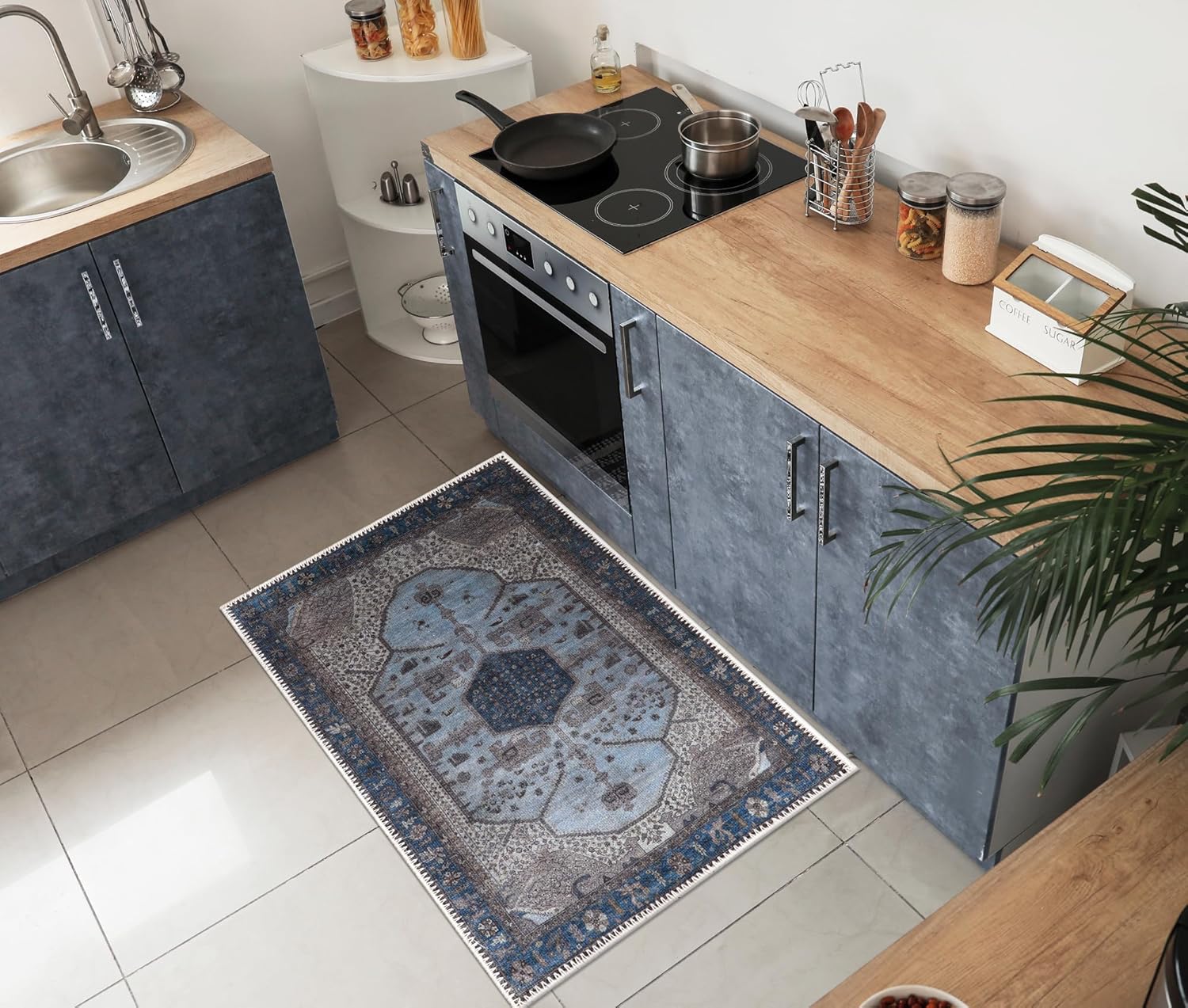 Keen Home Design 2x3 Rug - Machine Washable Entry Rug with Non-Slip Backing, Ideal for Enteryway
