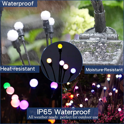 TONULAX Solar Garden Lights, Starburst Swaying Light - Swaying When Wind Blows, Solar Lights
