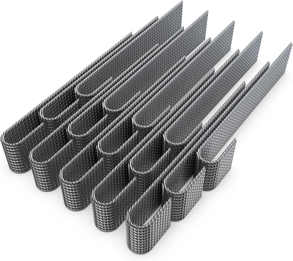 Vodaland Rebar Stakes | J Hook Extra Heavy Duty Rust Proof Coated Steel Ground Anchors with Chisel