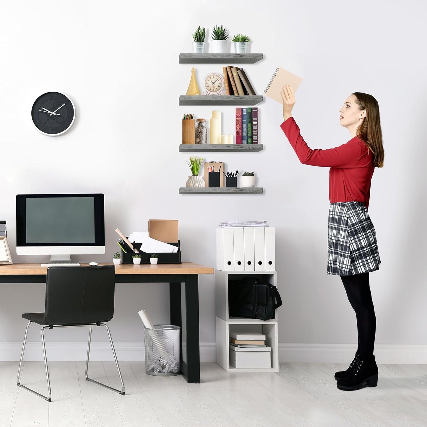 Sorbus Floating Shelves for Wall, Bathroom Shelves Wall Mounted for Kitchen, Bedroom, Living Room