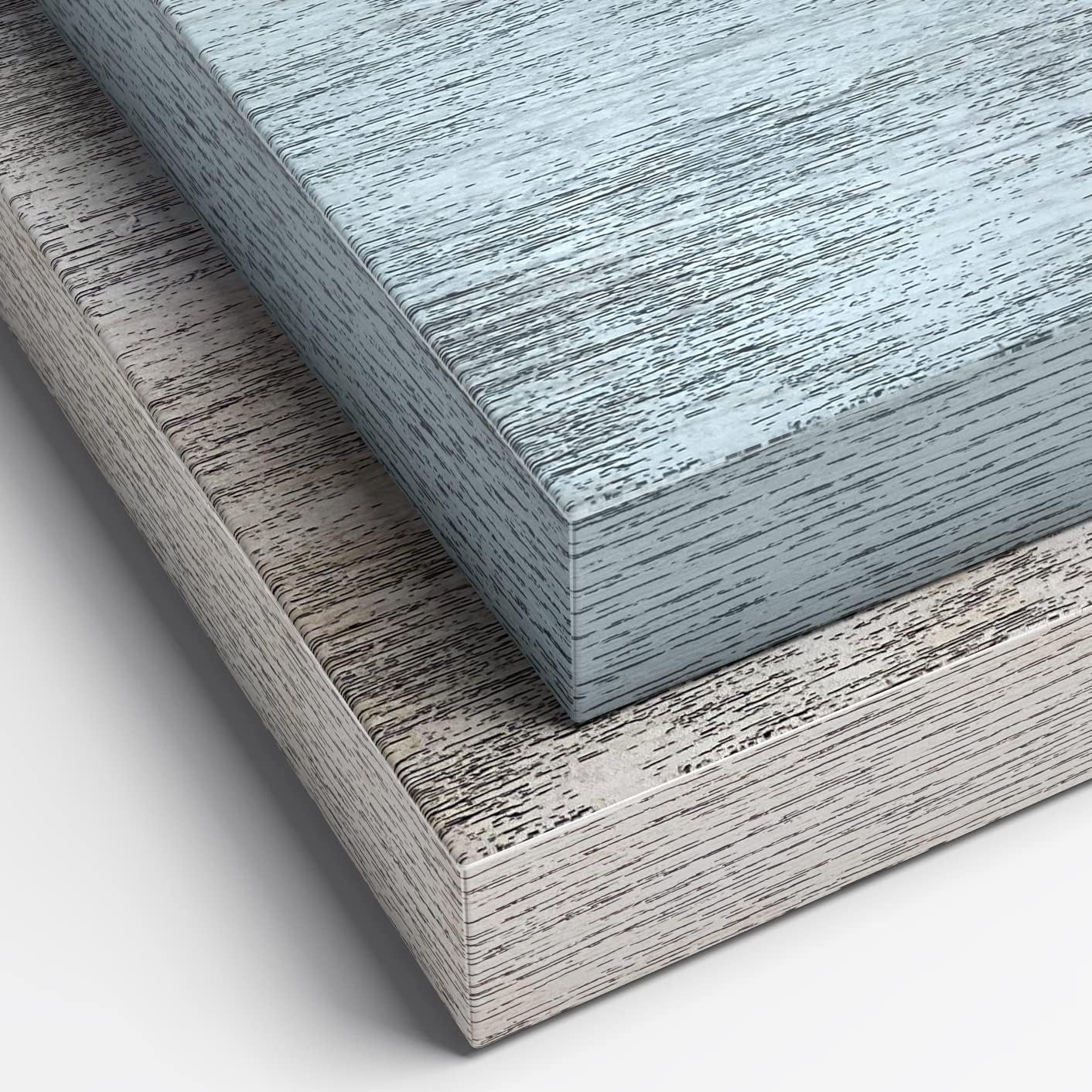 Sorbus Floating Shelves - 2 Pack 16 Inch Rustic & Blue Wall Shelves for Bedroom, Kitchen, Living