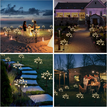 Solar Garden Lights Garden Decor, Solar Flowers Lights Outdoor Decorative,2Pack 40LED Solar Lights
