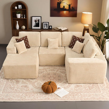 HOOOWOOO Cloud Sectional Couches for Living Room,Modular Sectional Sofa No Assembly,110X79 Inch