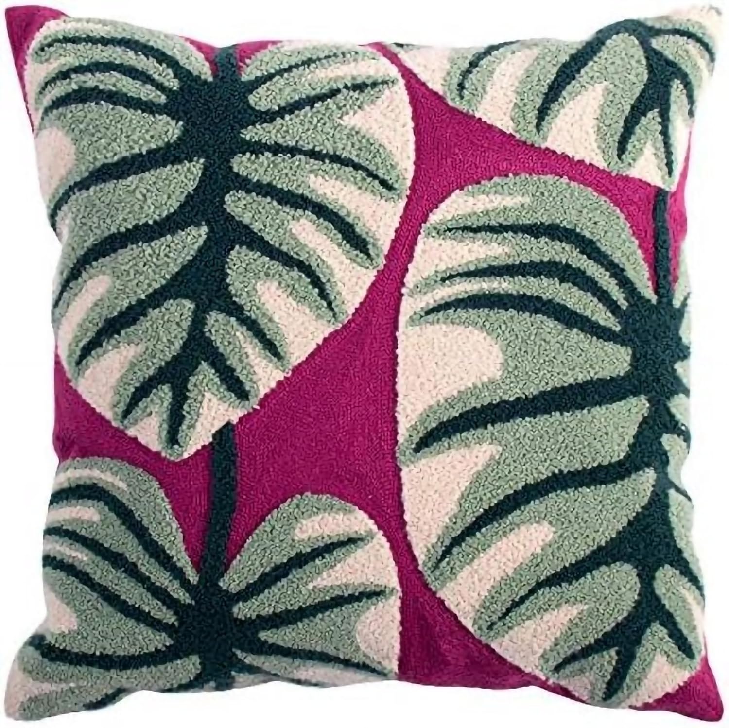 MOCOFO Canvas Embroidered Pillow Case Spring Embroidery Craft Modern Simple Sofa Office Pillow