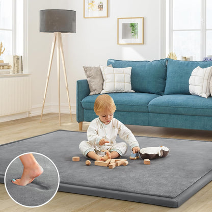 Baby Play Mat for Floor Tummy Time Mat Nursery Rug Muscle Mat Area Rug Playroom Rug Tatami Mat