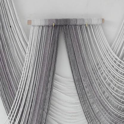 IOWER Large Macrame Wall Hanging Boho Wall Art Handmade Home Decor Dip-Dyed Macrame Wall Decor Wall