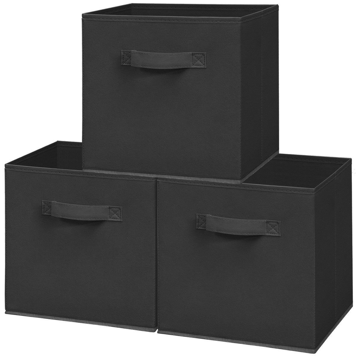 STORAGEIDEAS 11x11 Inch Storage Bins Cubes, Fabric Foldable Storage Box, Collapsible Closet