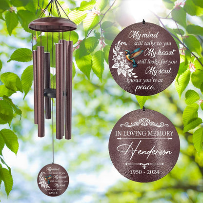 ASTARIN 36" Large Deep Tone Personalized Sympathy Wind Chimes, Memorial Wind Chime for Loss of