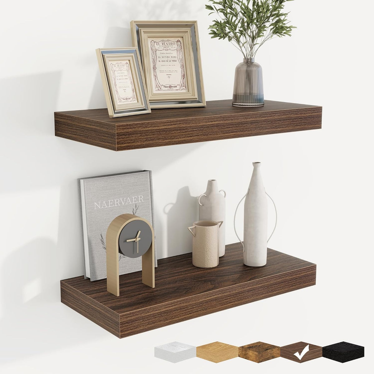 fuqing Floating Shelves for Wall, Bathroom Shelf Wall Mounted for Storage, Shelves with Invisible