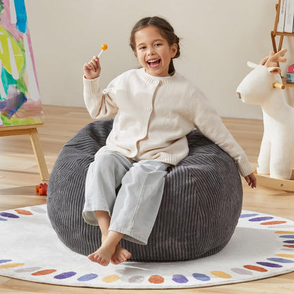 Hobestluk 2.5FT Bean Bag Chair Beanbags Small Bean Bag Chair with Filler Included Teardrop Bean Bag