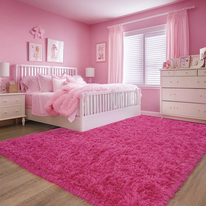Rezutan Soft Fluffy Rug for Living Room Bedroom, Large Comfy Modern Shaggy Fuzzy Kids, Plush Indoor