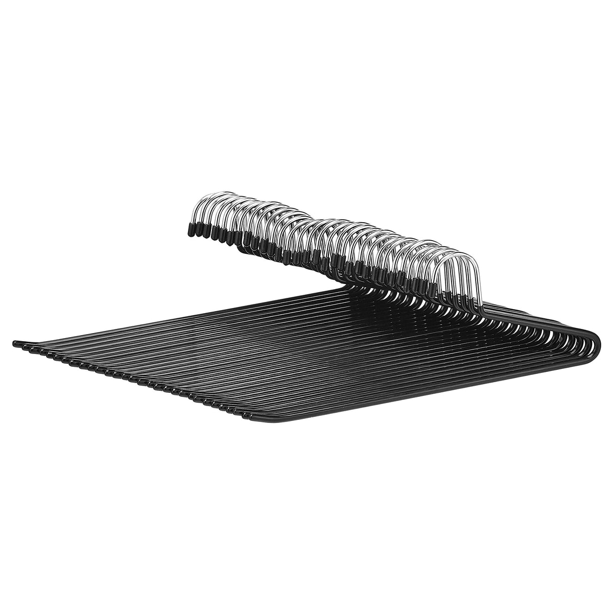 Amazon Basics Non-Slip Trouser/Slack Hangers, Pants Closet Organizer with Easy Slide Design, Metal