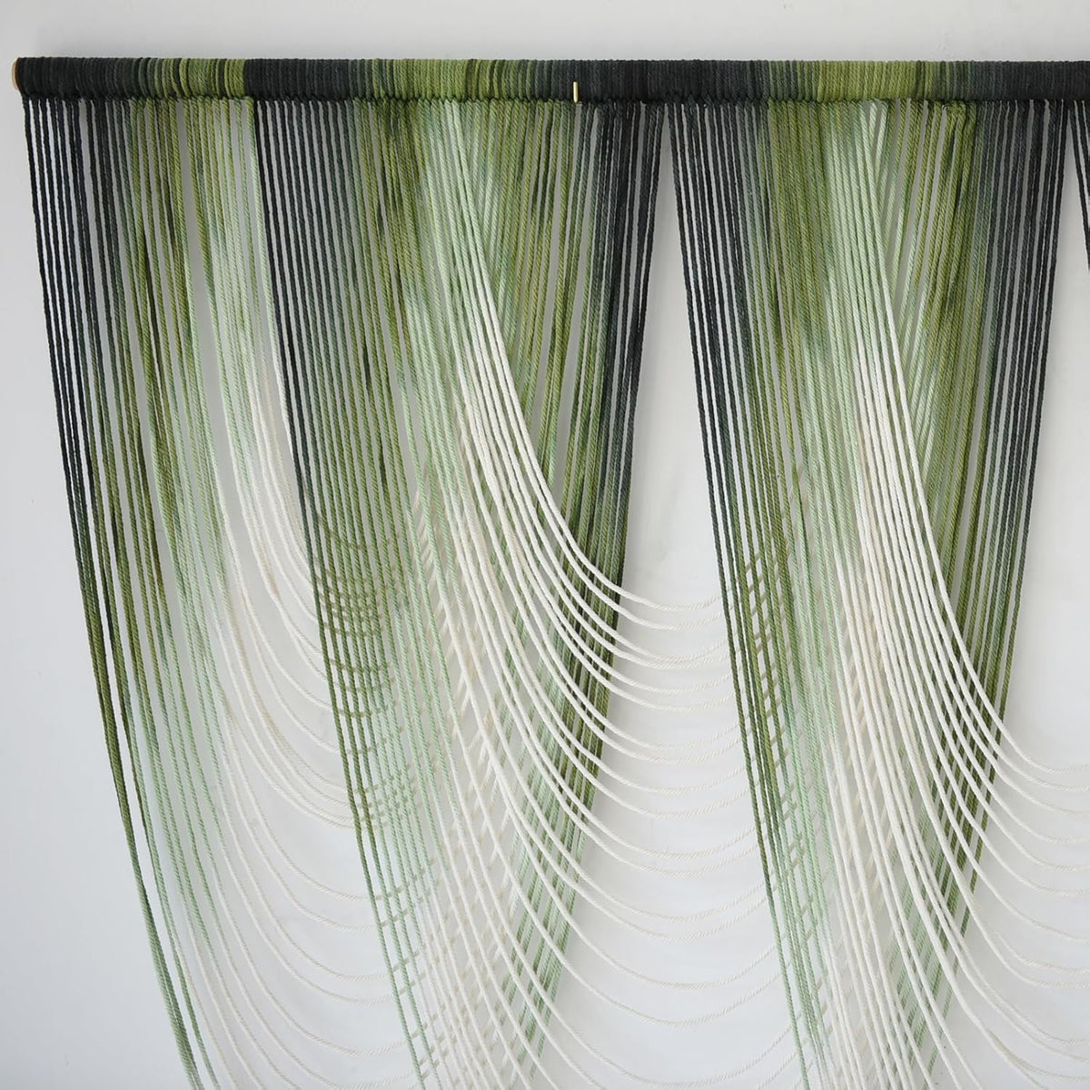 Macrame Wall Hanging Dip-Dyed Large Macrame Wall Decor Yarn Tapestry 57" W x 41" L For Headboard