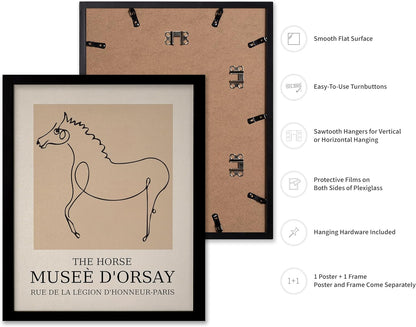 Poster Master Vintage Poster - Retro Minimalist Print - Gift for Artist, Friend - Horse, Line