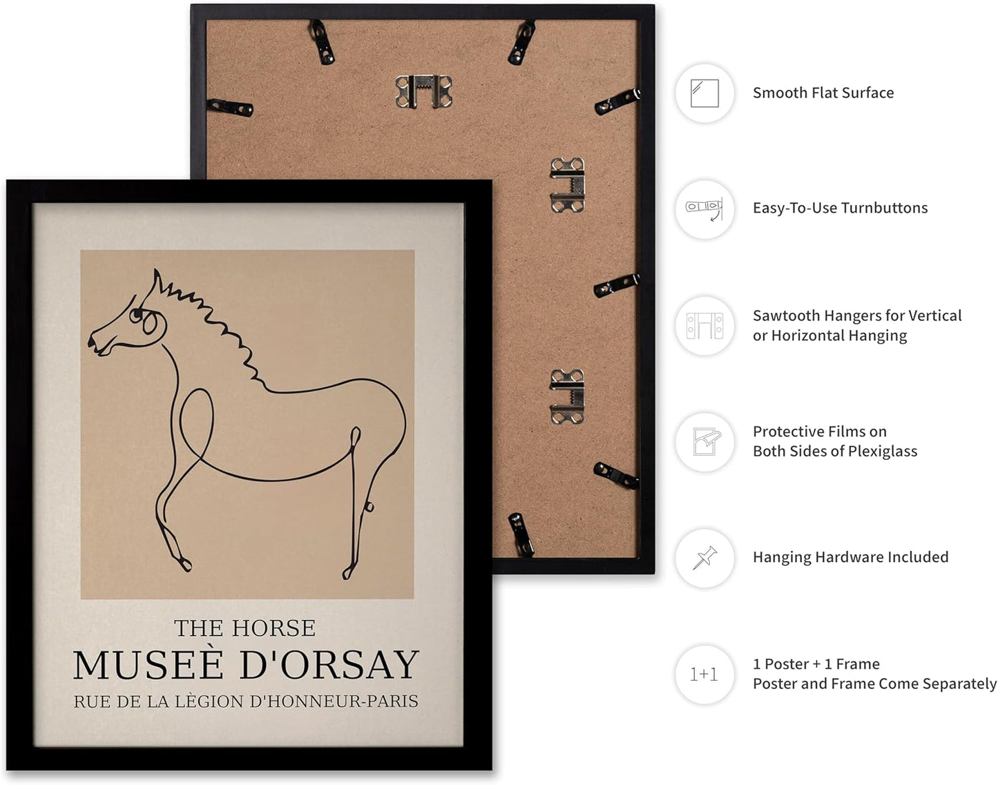 Poster Master Vintage Poster - Retro Minimalist Print - Gift for Artist, Friend - Horse, Line