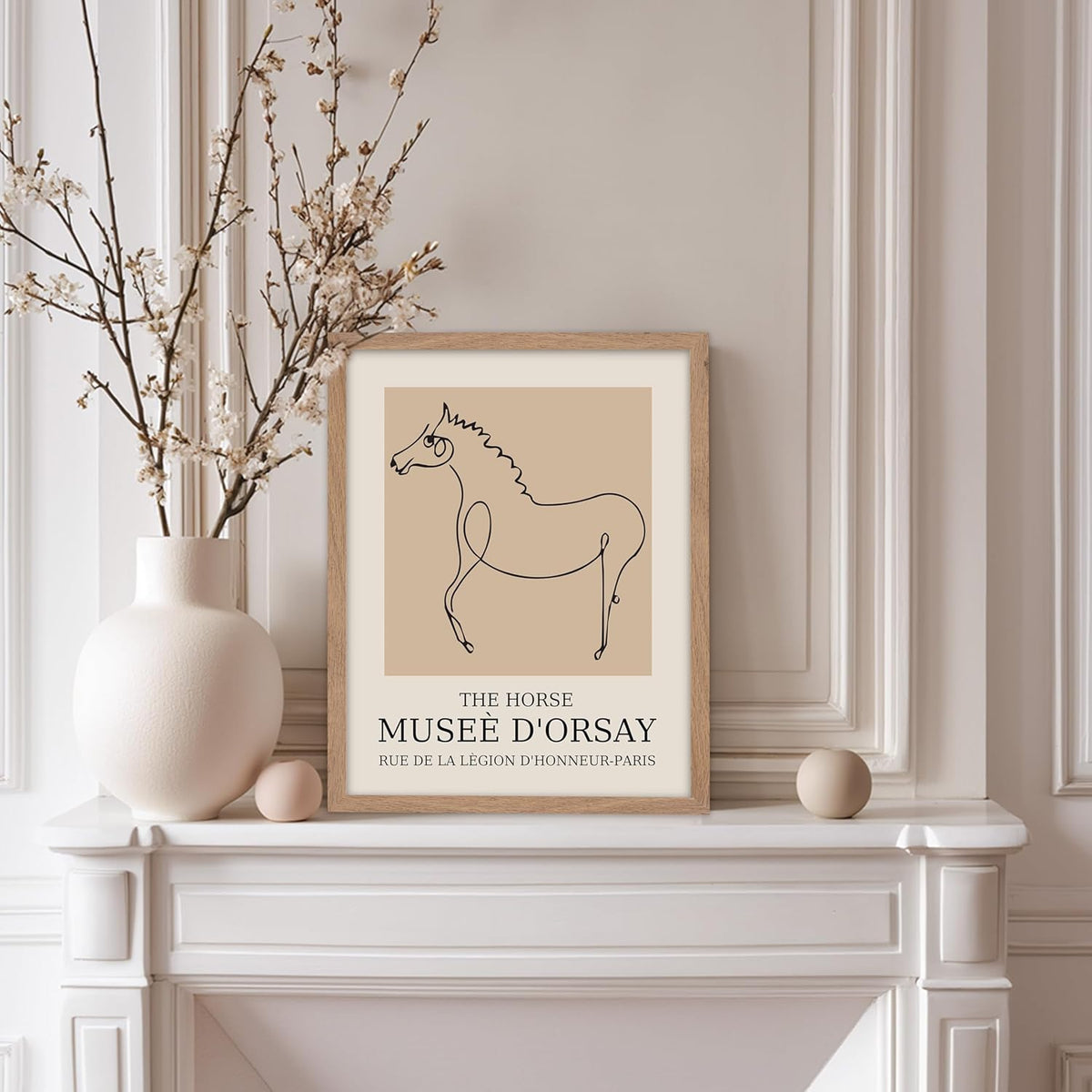 Poster Master Vintage Poster - Retro Minimalist Print - Gift for Artist, Friend - Horse, Line