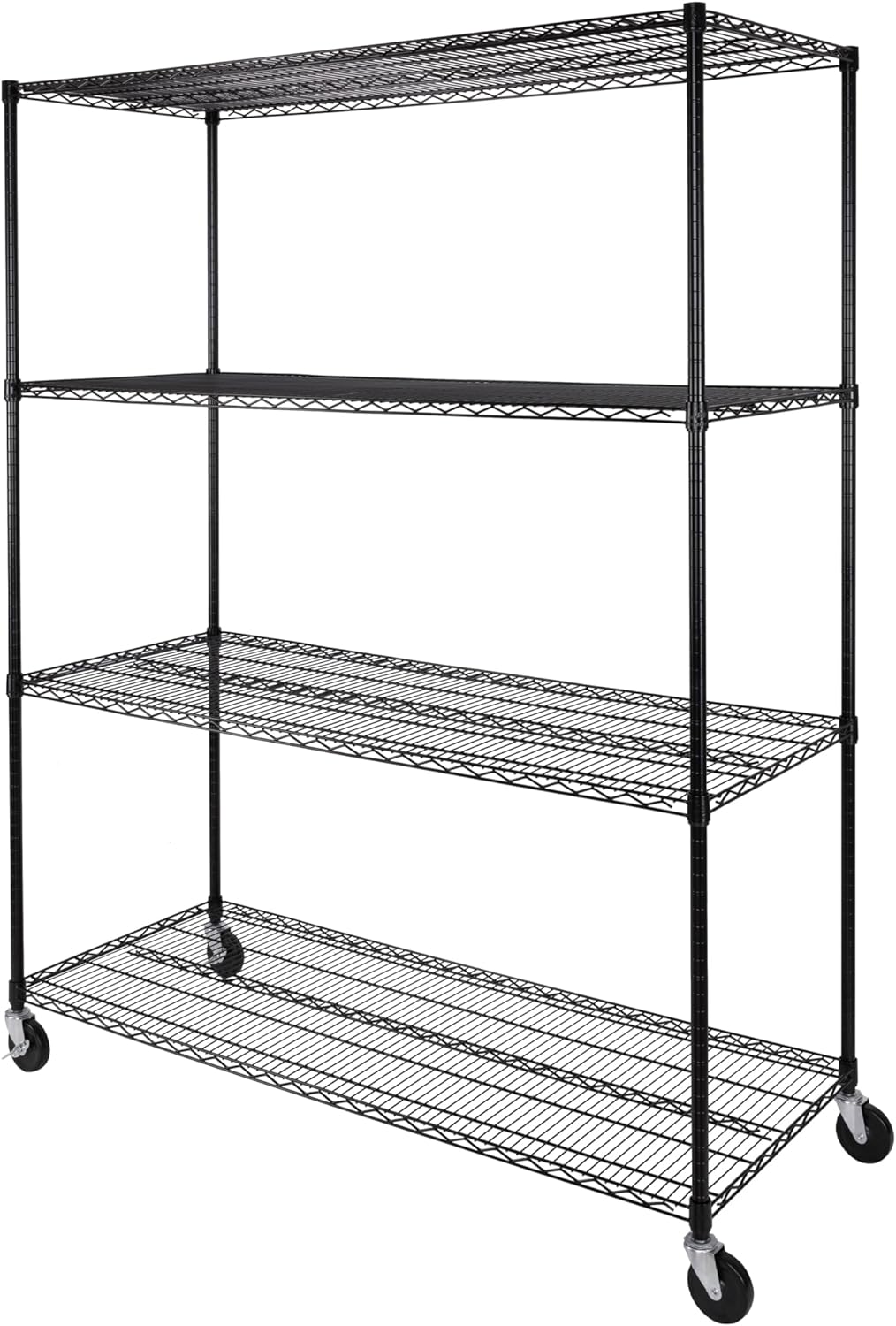 Seville Classics UltraDurable Heavy Duty NSF Solid Steel Wire Rack Storage Unit, Organizer for