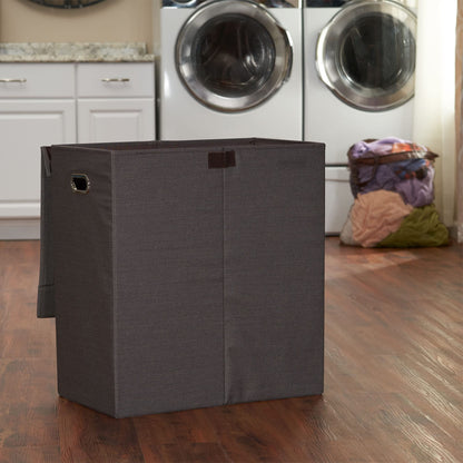 Household Essentials Collapsible Double Laundry Hamper Sorter