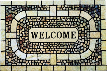 Door Mat Welcome Mat, Heavy Duty Door Mat 23.6 x 35.4 Inch Front Door Mat Rug Doormat for Outdoor