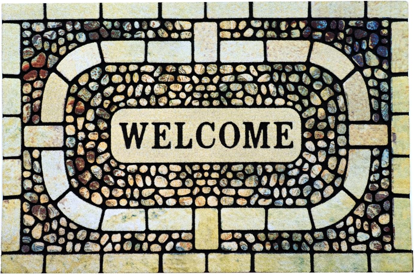 Door Mat Welcome Mat, Heavy Duty Door Mat 17.7 x 29.5 Inch Front Door Mat Rug Doormat for Outdoor