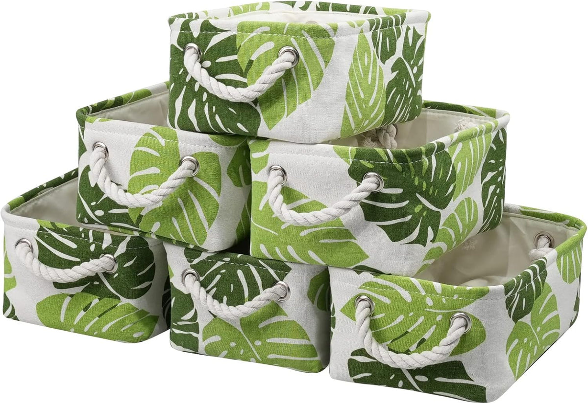 Storage Cubes, Storage Bins Baskets for Organizing 6 Pack for Organizing Toys, Clothes, Closet