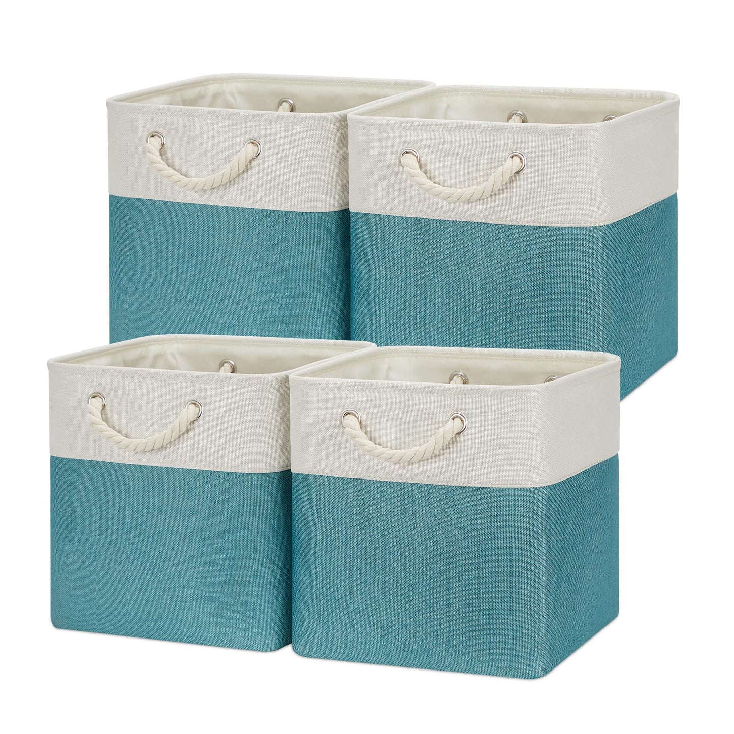 Temary Cubes Storage Baskets 12 Inch Cube Storage Bins for Shelf, Fabric Storage Cubes for Gift