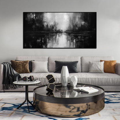 Abstract Painting Canvas Wall Art Living Room Black Wall Decor for Bedrom Home Office Decor Large