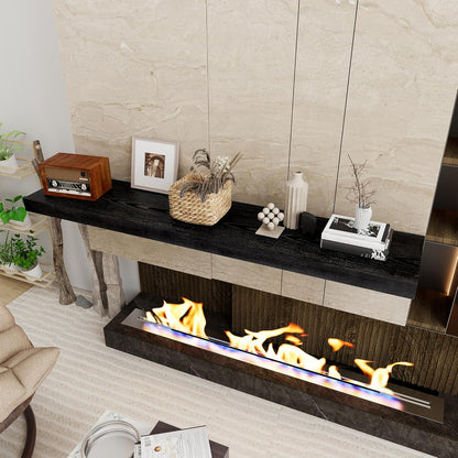 Black Floating Shelves 55 Inch Long, 12 Inch Deep Floating Shelves for Wall, 55 x 9 Large Floating
