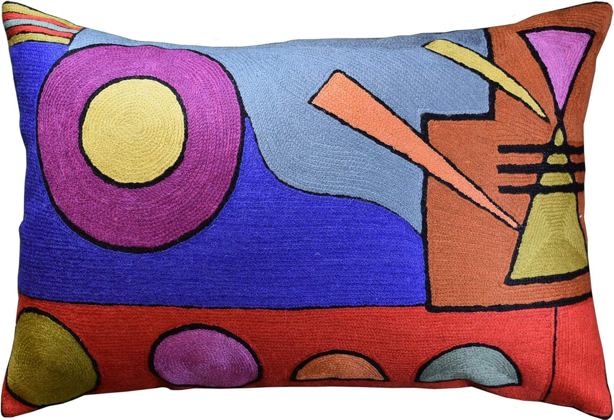 Lumbar Kandinsky Abstract Pillow Cover - Soul VI Modern Throw Pillowcase Modern Chair Cushion