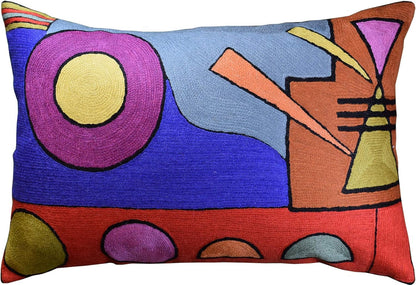 Lumbar Kandinsky Abstract Pillow Cover - Soul VI Modern Throw Pillowcase Modern Chair Cushion