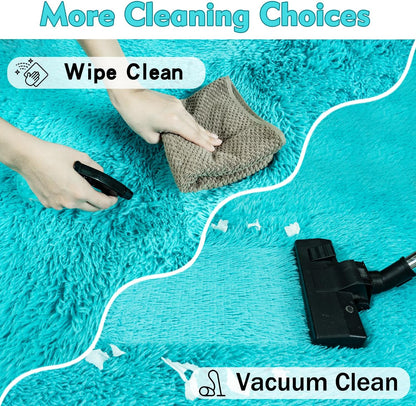 Rezutan Super Soft Fluffy Rug for Living Room Bedroom Modern Shaggy Fuzzy Kids for Living