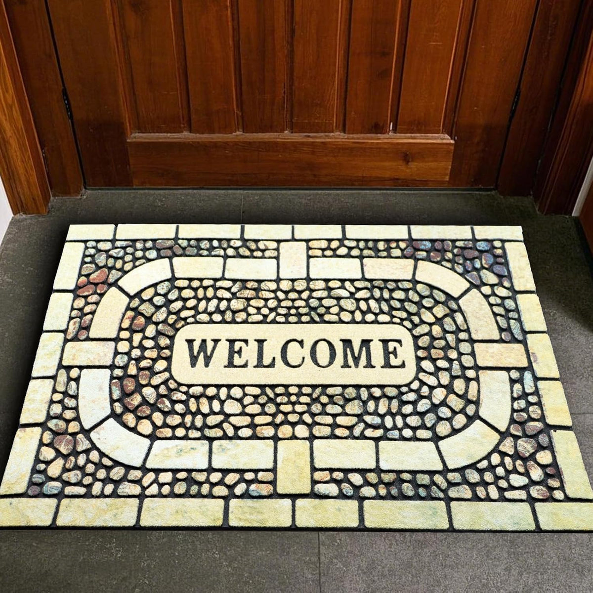 Door Mat Welcome Mat, Heavy Duty Door Mat 17.7 x 29.5 Inch Front Door Mat Rug Doormat for Outdoor