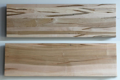 Urban Legacy Deep Floating Shelves | Wormy Maple with Furniture Grade Clear Coat | Low Profile